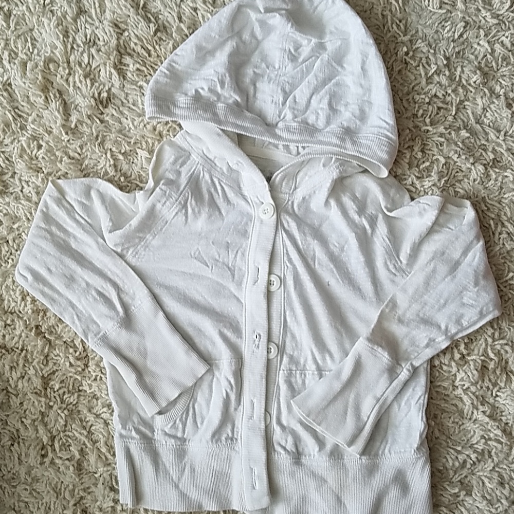 White cropped sweater
